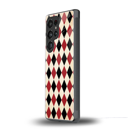 Crimson Edge samsung galaxy s25 ultra mobile cover | shockproof glass phone case