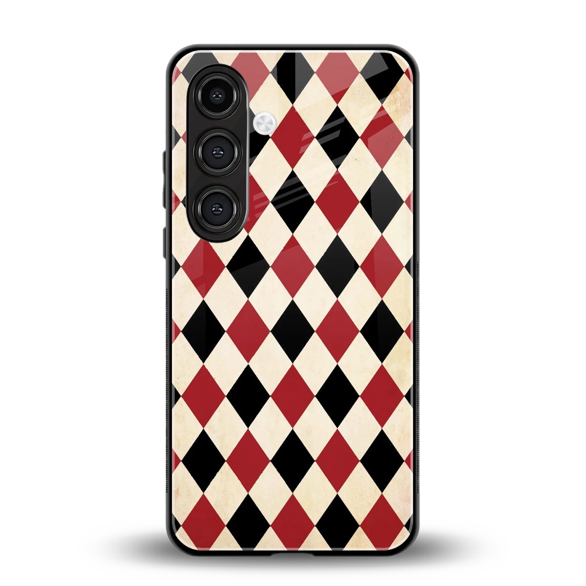 Crimson Edge back phone cover | glass case for samsung galaxy s25 plus