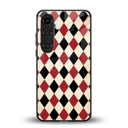 Crimson Edge back phone cover | glass case for samsung galaxy s25 plus