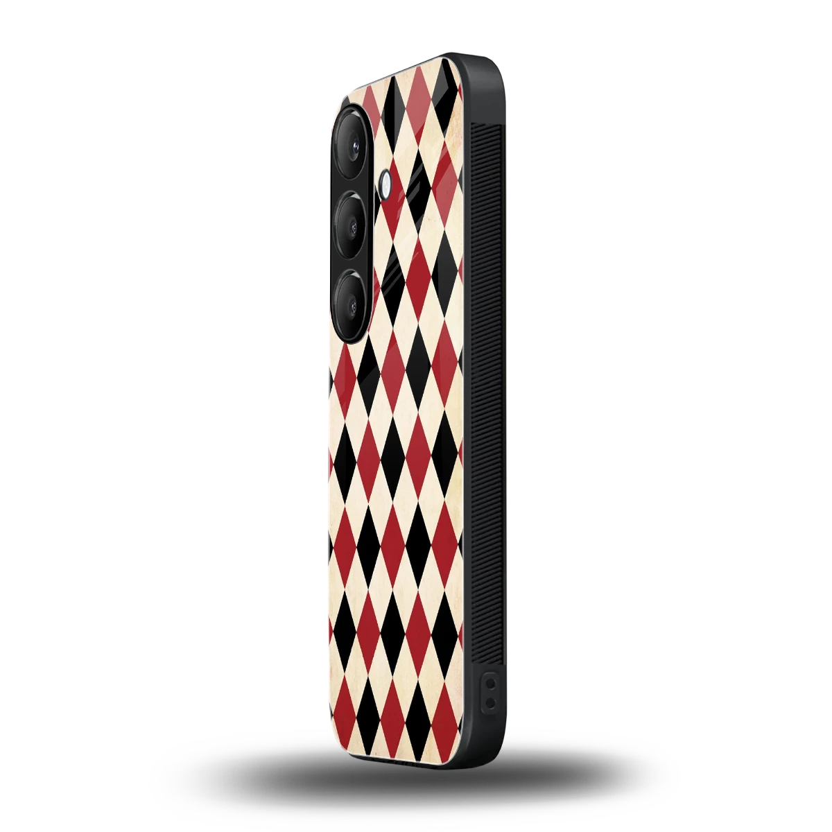 Crimson Edge samsung galaxy s25 fe mobile cover | shockproof glass phone case