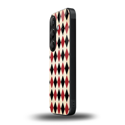 Crimson Edge samsung galaxy s25 plus mobile cover | shockproof glass phone case