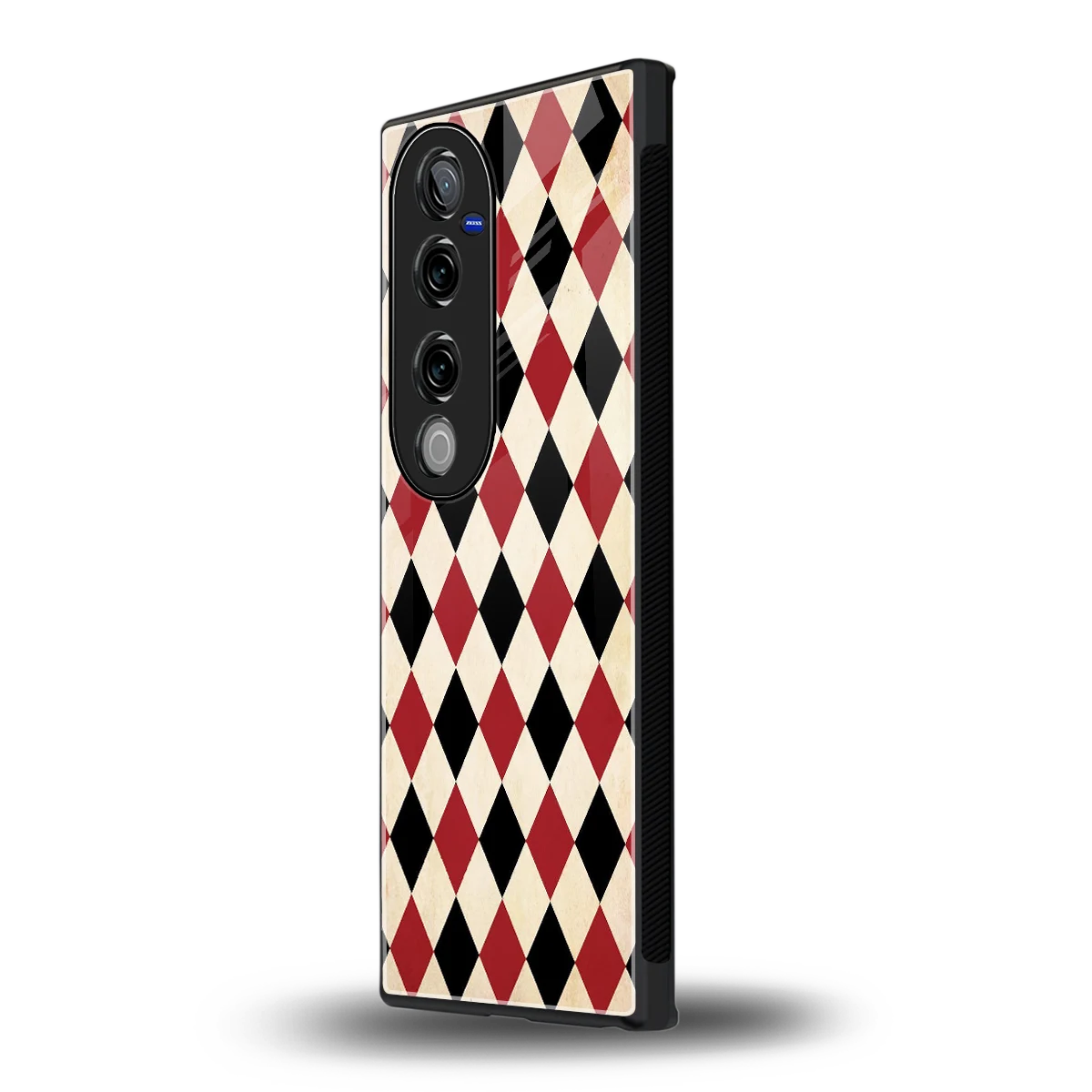 Crimson Edge vivo v40 pro mobile cover | shockproof glass phone case