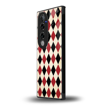 Crimson Edge vivo v40 pro mobile cover | shockproof glass phone case