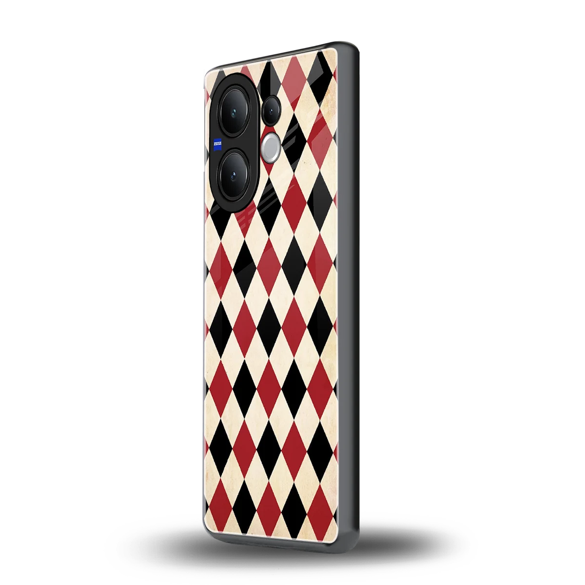 Crimson Edge vivo v60 mobile cover | shockproof glass phone case