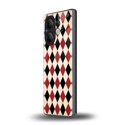 Crimson Edge vivo v60 mobile cover | shockproof glass phone case