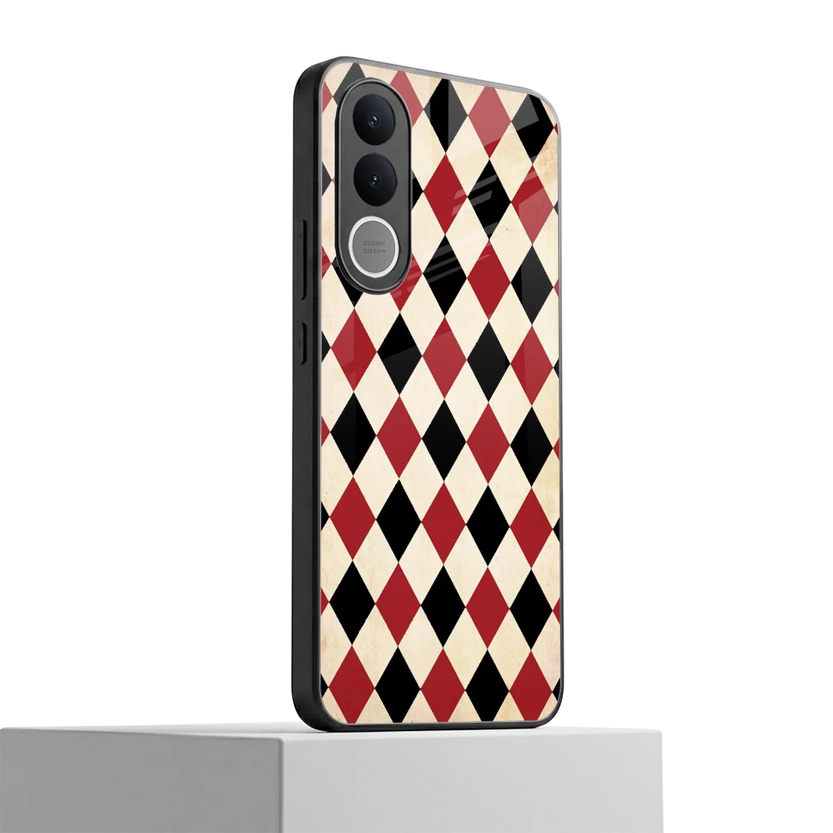 Crimson Edge vivo v70 fe mobile cover | shockproof glass phone case