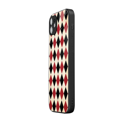 Crimson Edge iphone 12 mobile cover | shockproof glass phone case