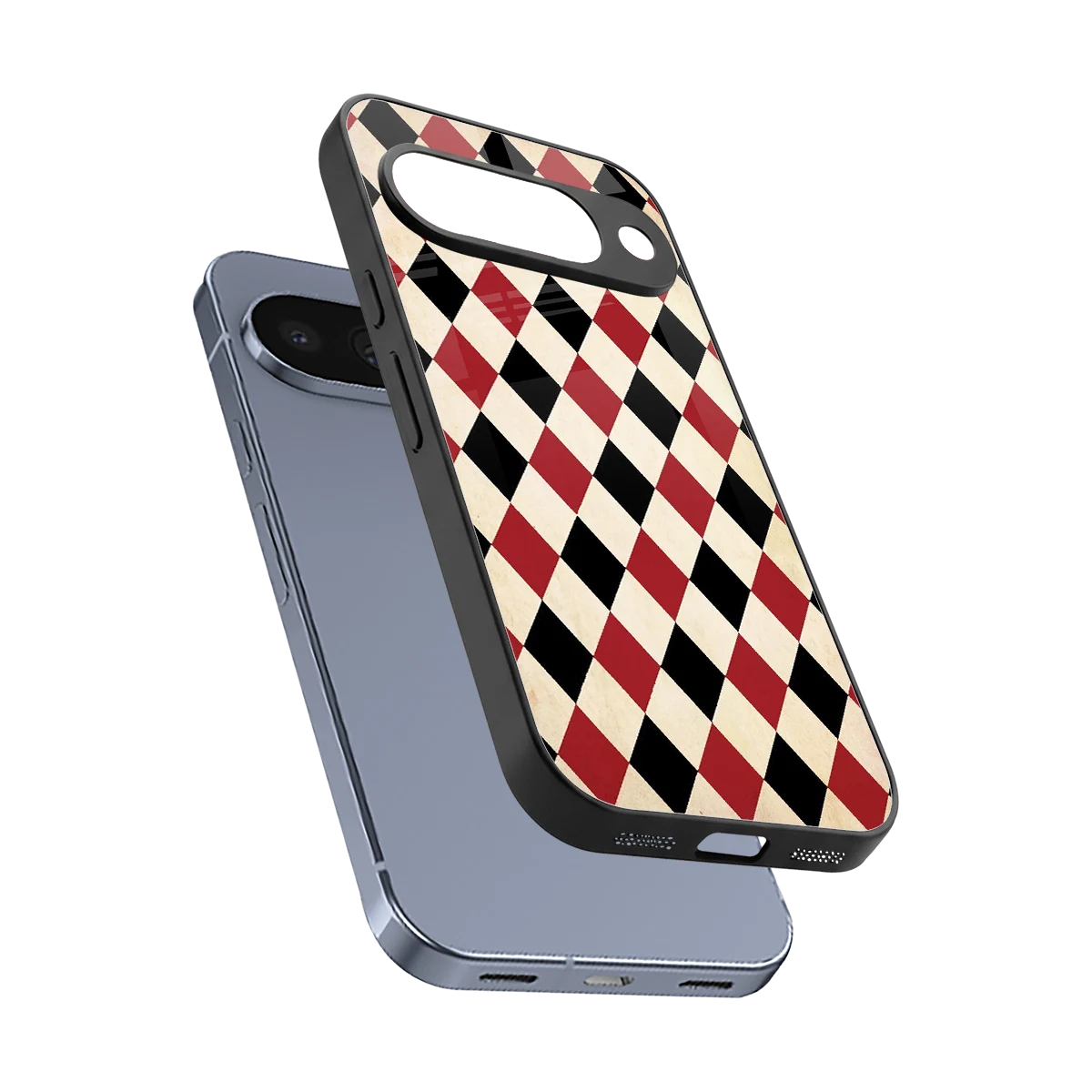 Crimson Edge sleek google pixel 10 cover with tempered glass back and TPU edges