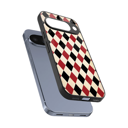 Crimson Edge sleek google pixel 10 cover with tempered glass back and TPU edges