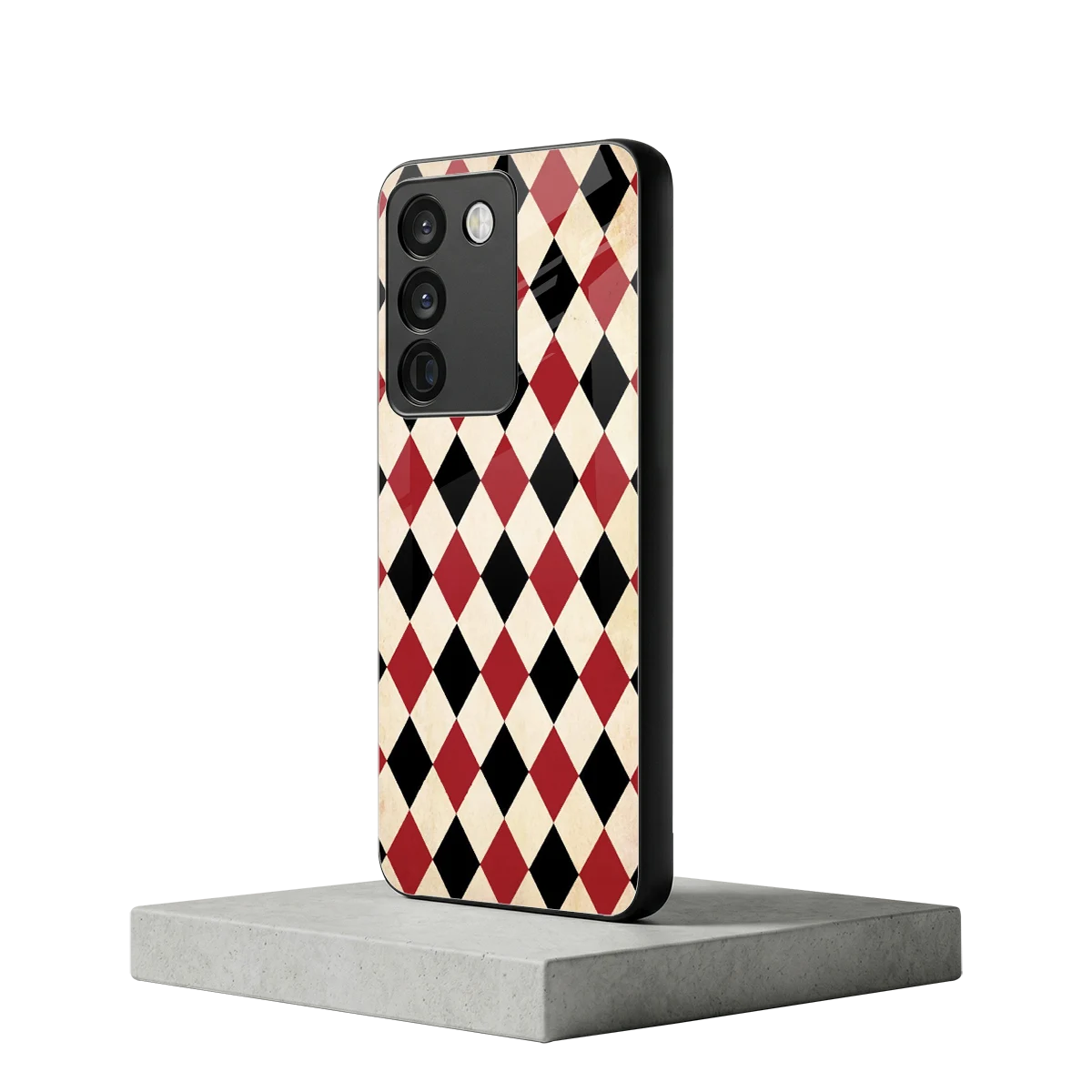 Crimson Edge vivo y200 5g mobile cover | shockproof glass phone case