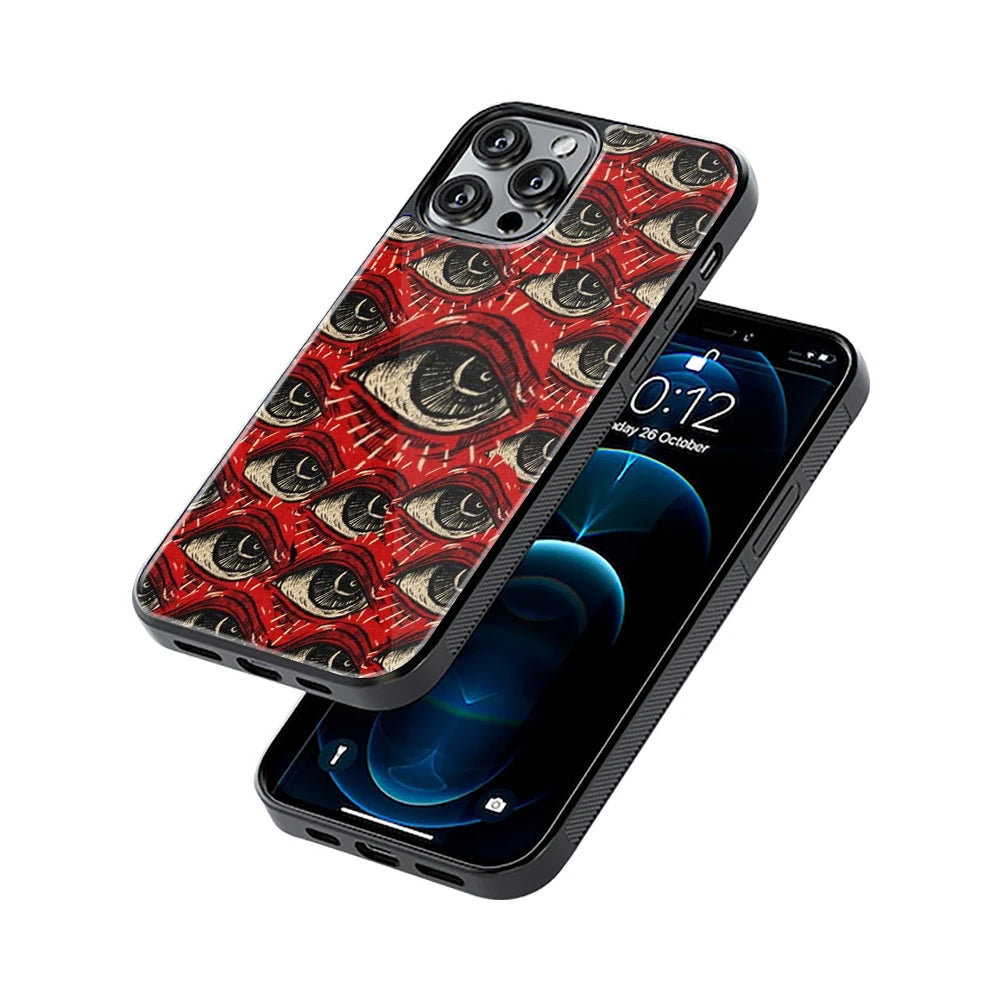 Protective Glass Back Phone Case Compatible with iPhone, Samsung, OnePlus, Pixel & More