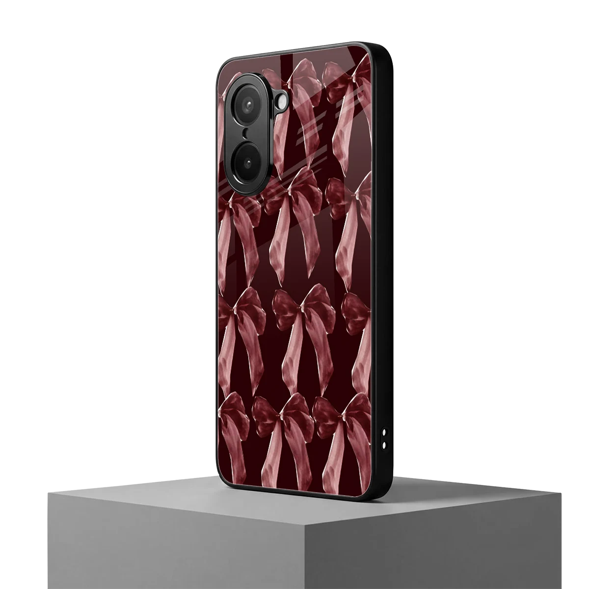 Crimson Ribbon oneplus nord ce5 5g mobile cover | shockproof glass phone case