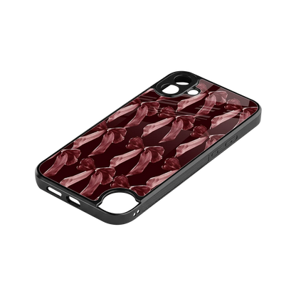 Crimson Ribbon stylish phone case for cmf nothing phone 1 | glossy glass and slim fit