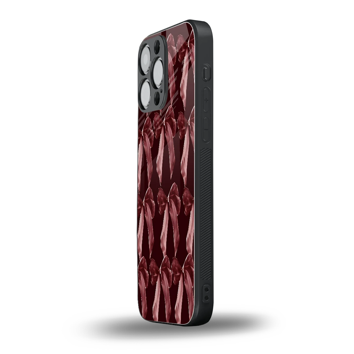 Crimson Ribbon iphone 13 pro max mobile cover | shockproof glass phone case