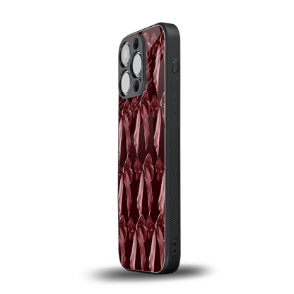Crimson Ribbon iphone 13 pro mobile cover | shockproof glass phone case