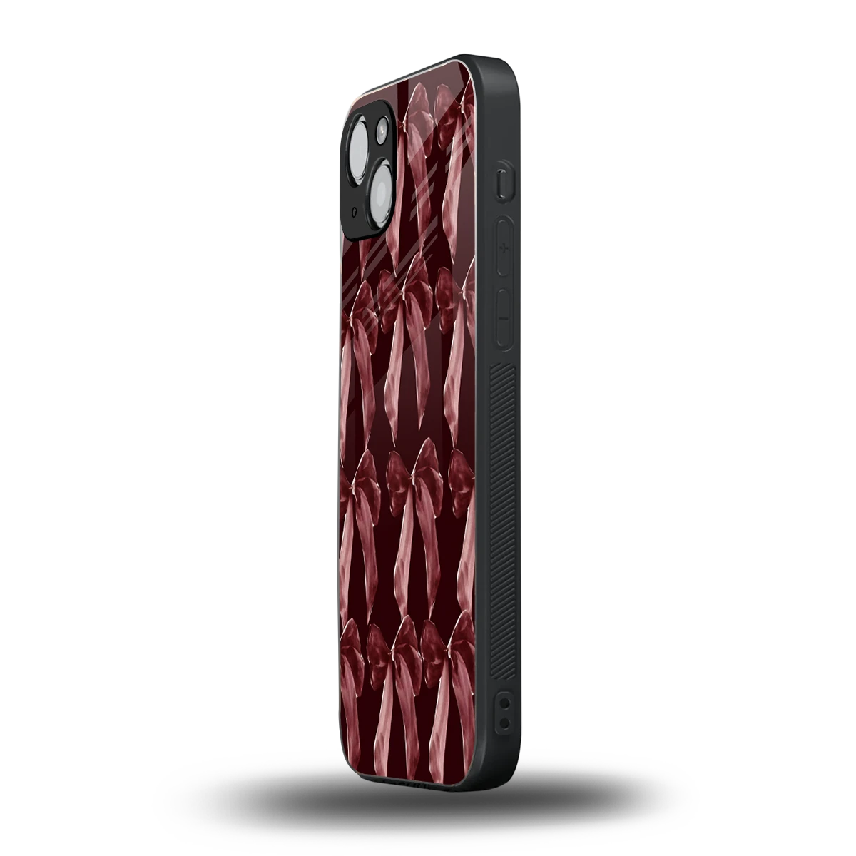 Crimson Ribbon iphone 14 mobile cover | shockproof glass phone case