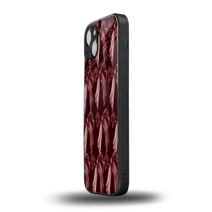 Crimson Ribbon iphone 14 mobile cover | shockproof glass phone case