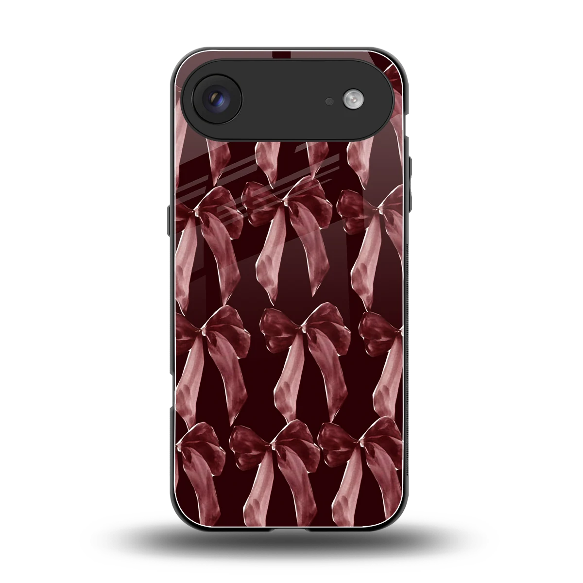 Crimson Ribbon back phone cover | glass case for iphone air