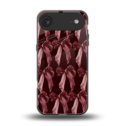 Crimson Ribbon back phone cover | glass case for iphone air