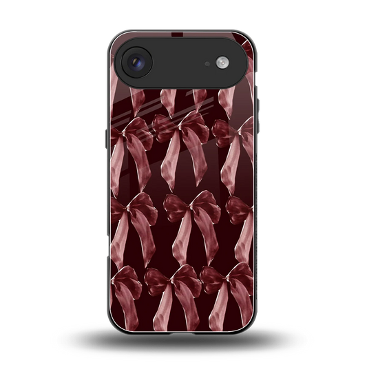 Crimson Ribbon back phone cover | glass case for iphone air