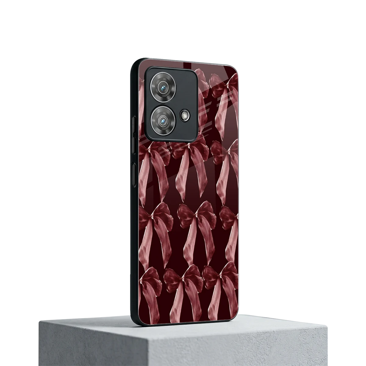 Crimson Ribbon motorola edge 40 neo 5g mobile cover | shockproof glass phone case