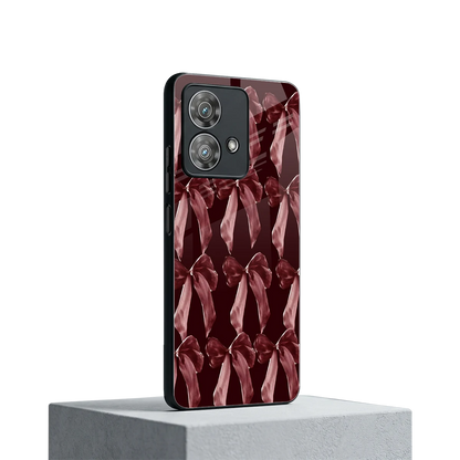 Crimson Ribbon motorola edge 40 neo 5g mobile cover | shockproof glass phone case
