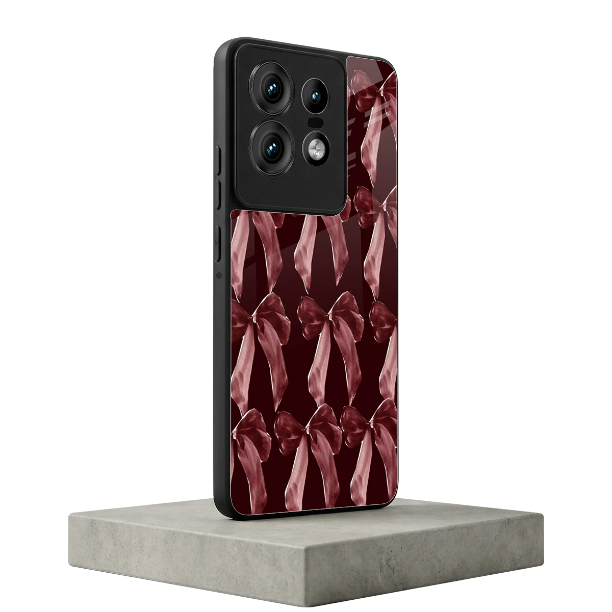 Crimson Ribbon motorola edge 50 pro mobile cover | shockproof glass phone case