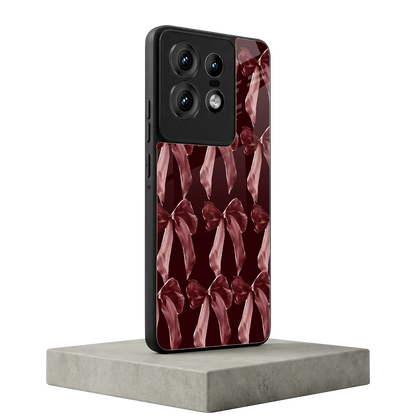 Crimson Ribbon motorola edge 50 pro mobile cover | shockproof glass phone case