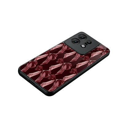 Crimson Ribbon stylish phone case for motorola edge 50 pro | glossy glass and slim fit