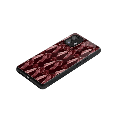 Crimson Ribbon stylish phone case for nothing phone 2 | glossy glass and slim fit