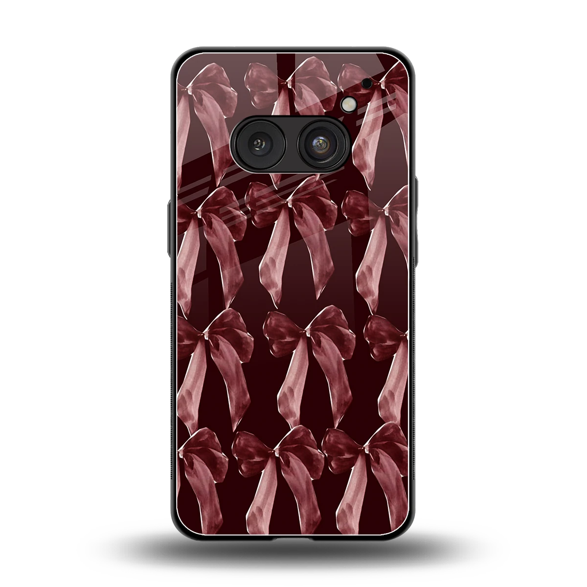 Crimson Ribbon back phone cover | glass case for nothing phone 2a