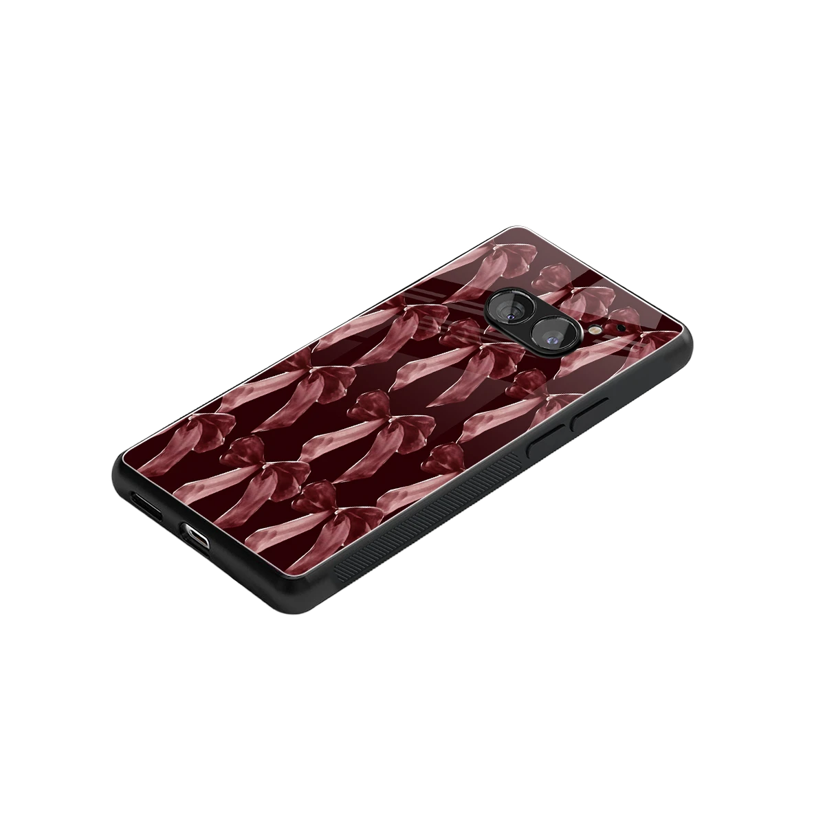 Crimson Ribbon stylish phone case for nothing phone 2a | glossy glass and slim fit