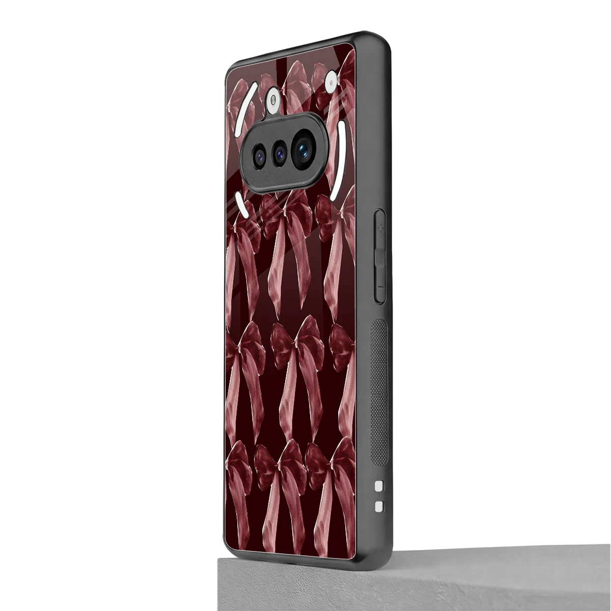 Crimson Ribbon nothing phone 3a mobile cover | shockproof glass phone case