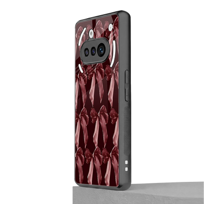 Crimson Ribbon nothing phone 3a mobile cover | shockproof glass phone case