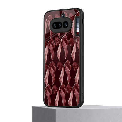 Crimson Ribbon nothing phone 4a mobile cover | shockproof glass phone case