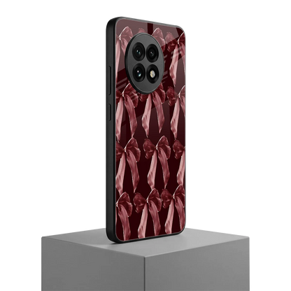 Crimson Ribbon oneplus 13r mobile cover | shockproof glass phone case