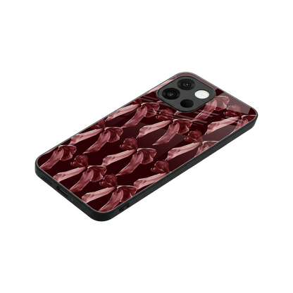 Crimson Ribbon stylish phone case for oneplus 13s | glossy glass and slim fit