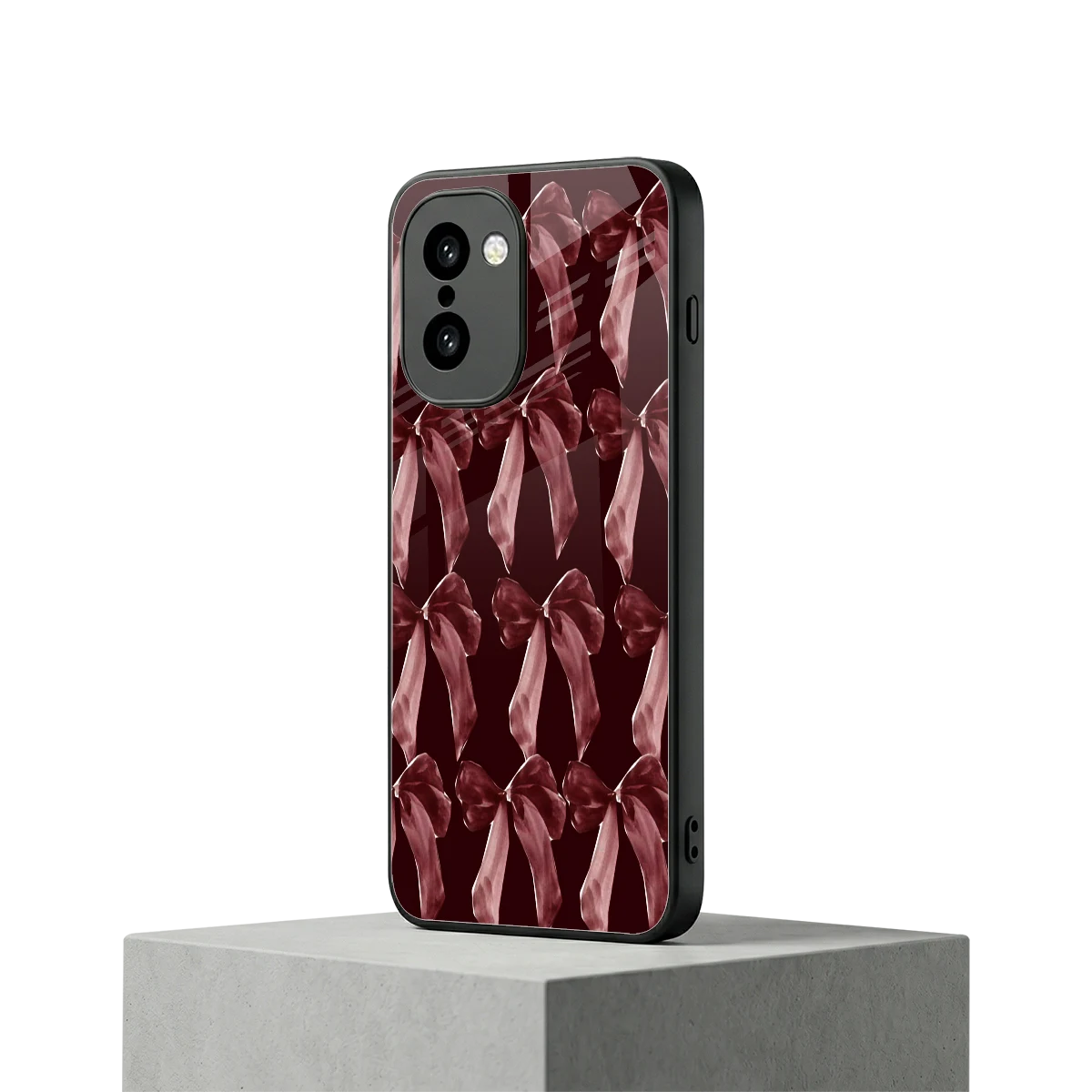 Crimson Ribbon oneplus 15r mobile cover | shockproof glass phone case
