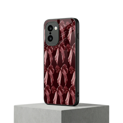 Crimson Ribbon oneplus 15r mobile cover | shockproof glass phone case