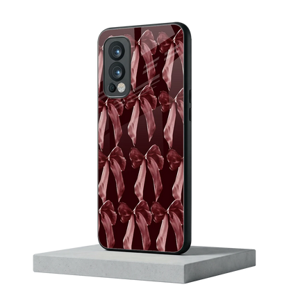 Crimson Ribbon oneplus nord 2 mobile cover | shockproof glass phone case