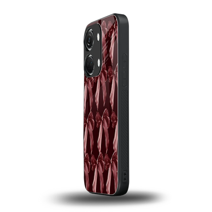 Crimson Ribbon oneplus nord 3 mobile cover | shockproof glass phone case