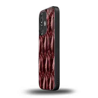 Crimson Ribbon oneplus nord ce 3 mobile cover | shockproof glass phone case