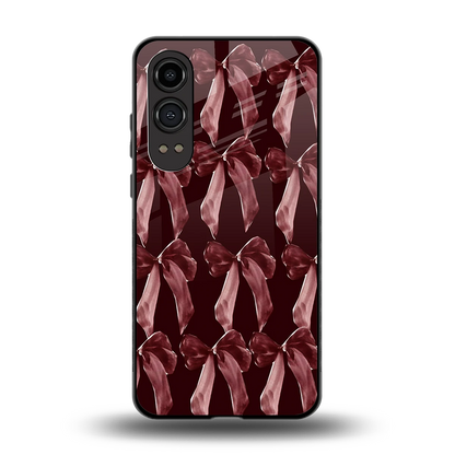 Crimson Ribbon back phone cover | glass case for oneplus nord ce 4 lite