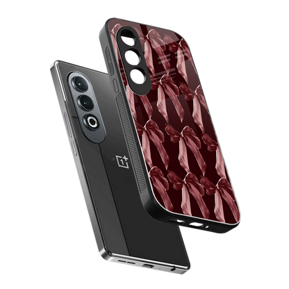 Crimson Ribbon sleek oneplus nord ce 4 cover with tempered glass back and TPU edges