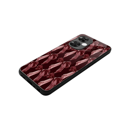 Crimson Ribbon stylish phone case for oneplus nord ce 3 lite | glossy glass and slim fit