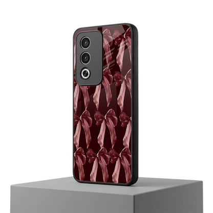 Crimson Ribbon oppo a3 pro mobile cover | shockproof glass phone case