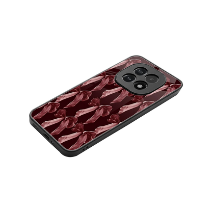 Crimson Ribbon stylish phone case for oppo f29 5g | glossy glass and slim fit