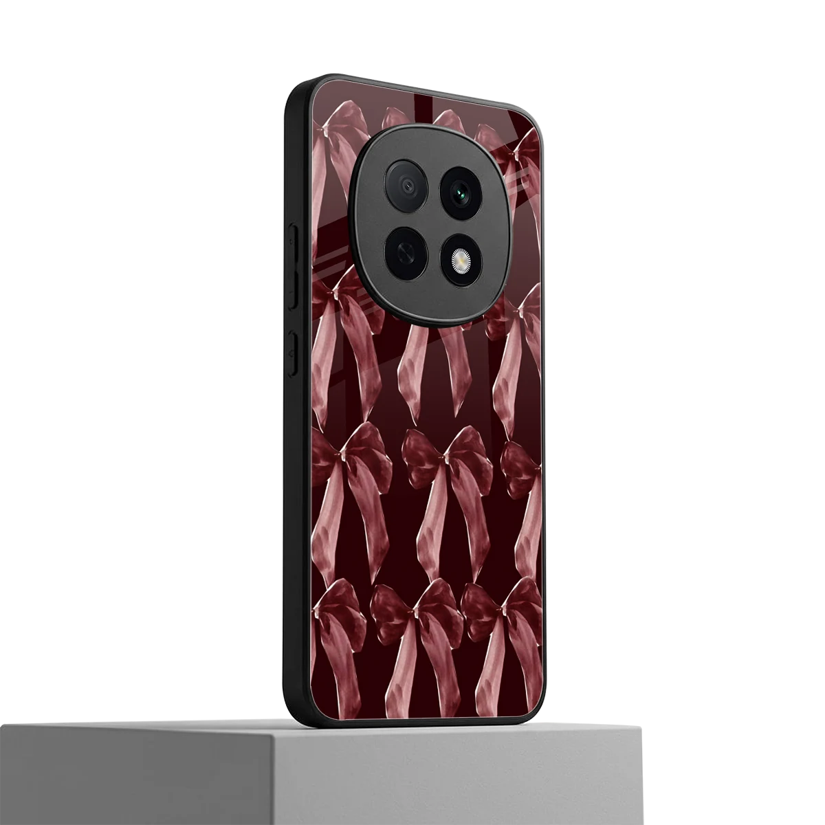 Crimson Ribbon oppo f29 pro 5g mobile cover | shockproof glass phone case