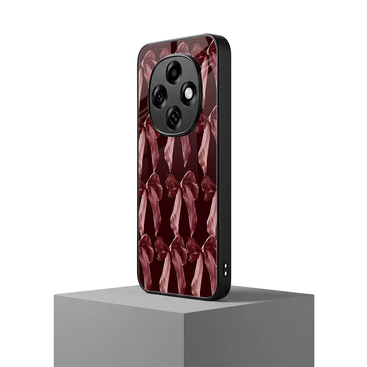 Crimson Ribbon oppo f31 pro 5g mobile cover | shockproof glass phone case