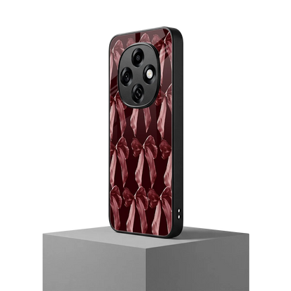 Crimson Ribbon oppo f31 pro 5g mobile cover | shockproof glass phone case